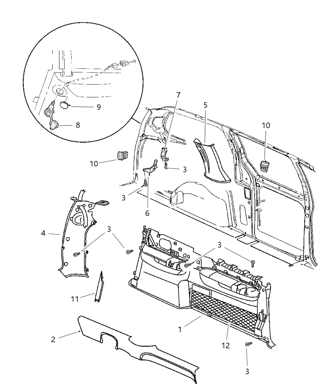 Mopar GZ09SC3 Panel, Quarter Lower