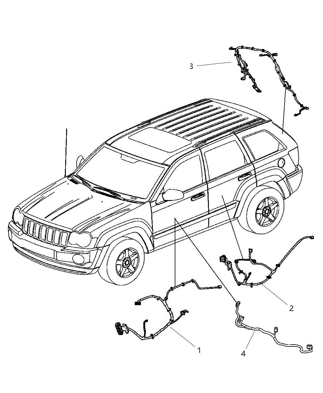 Mopar 56047592AB Wiring Front Door