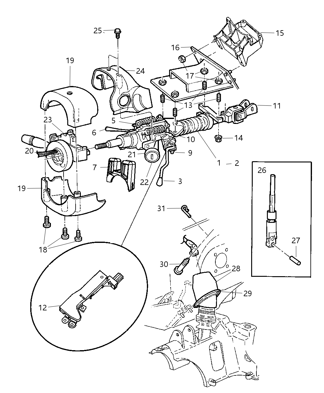 Mopar 6035370 Screw Tapping Pan Head .250-20X1.220