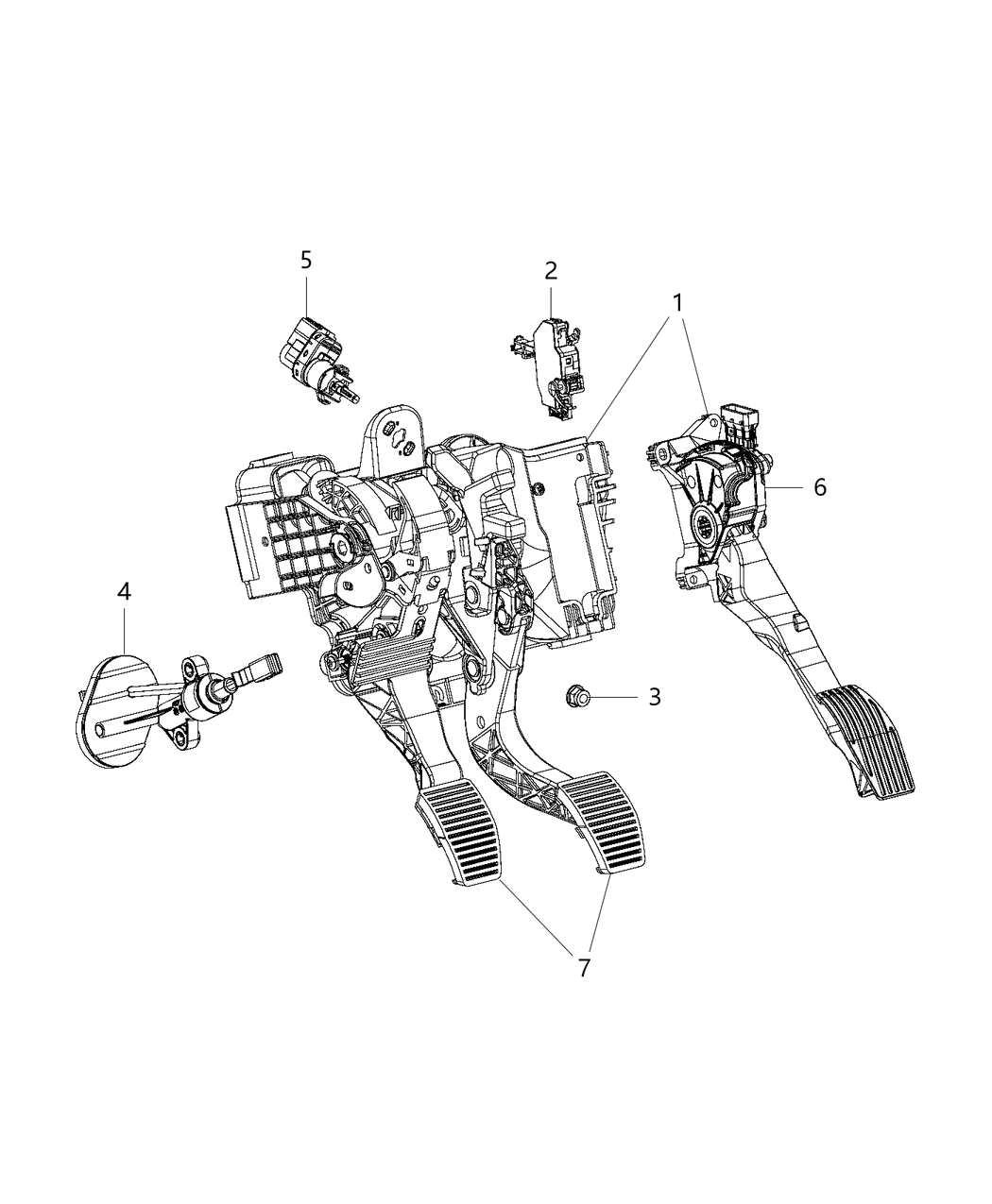 Mopar 68248104AA Pedal Accelerator