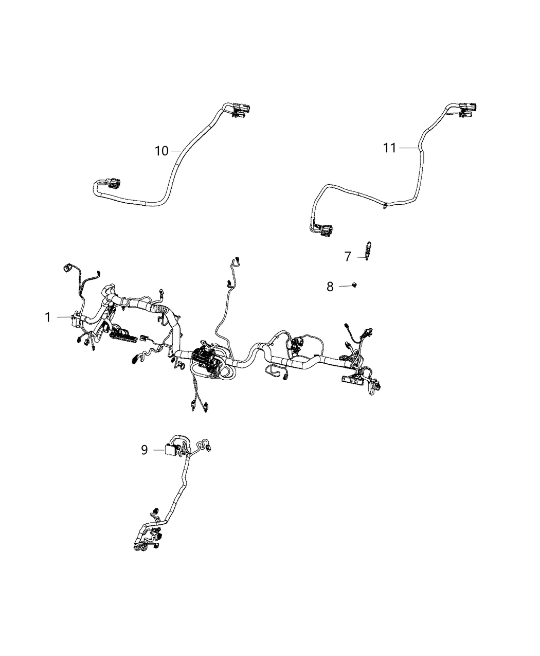 Mopar 68304933AC Wiring Instrument Panel