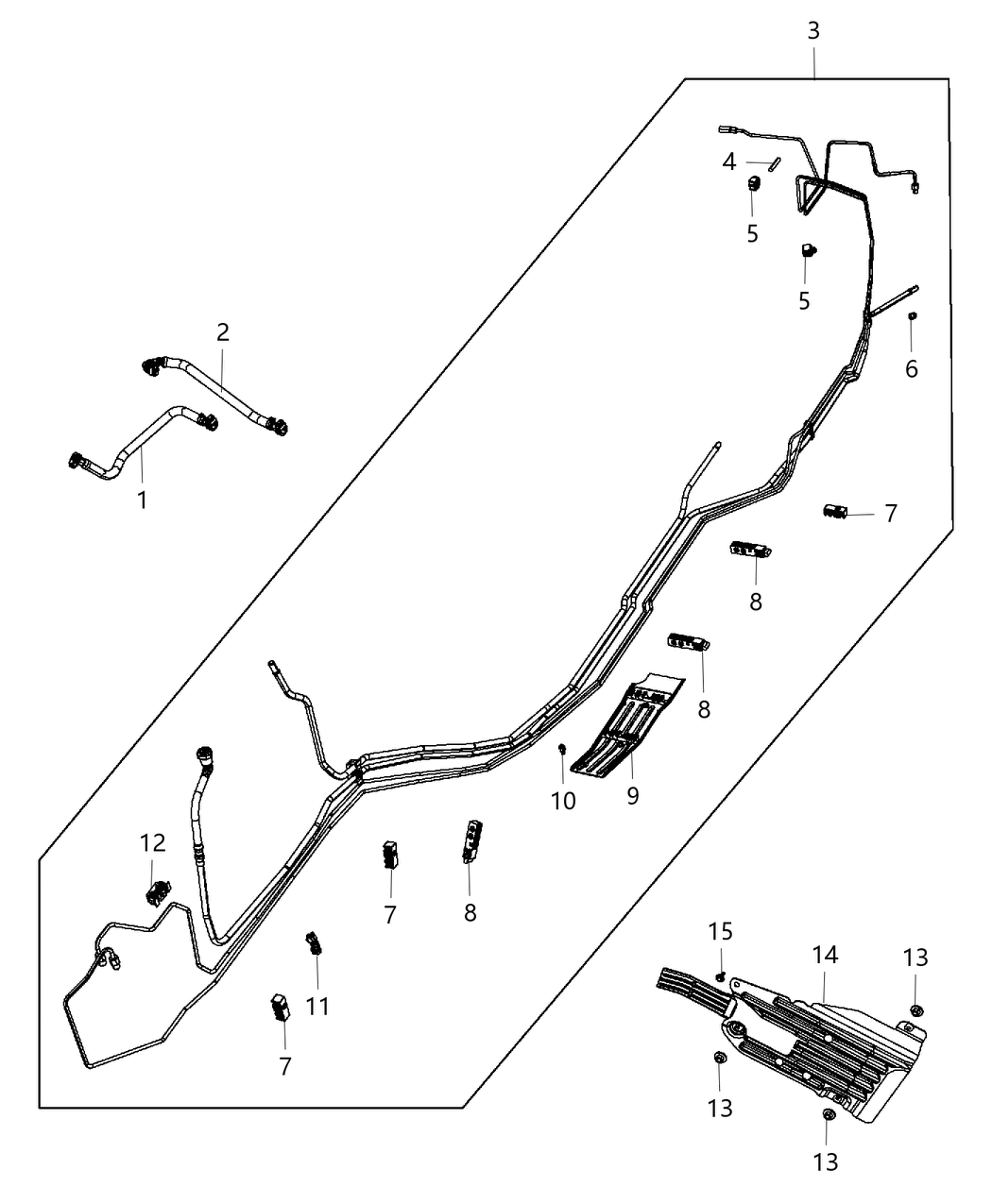 Mopar 68250924AC Bundle Fuel Line