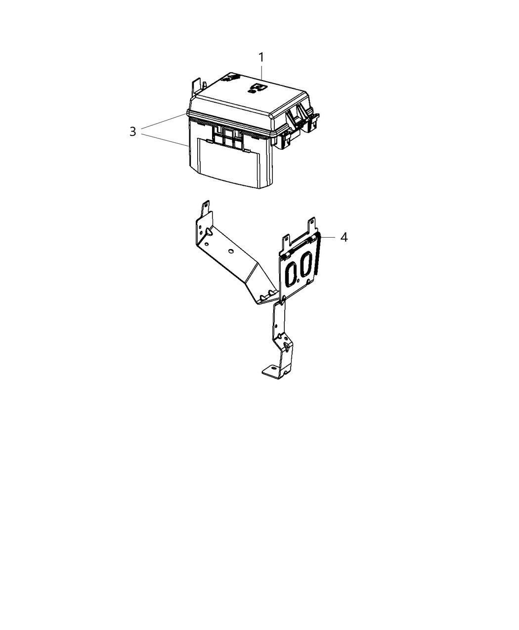 Mopar 68304213AA Cover Power Distribution Center