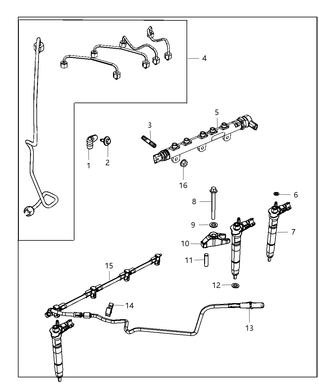 Mopar 68103061AA Tube Kit Fuel Supply