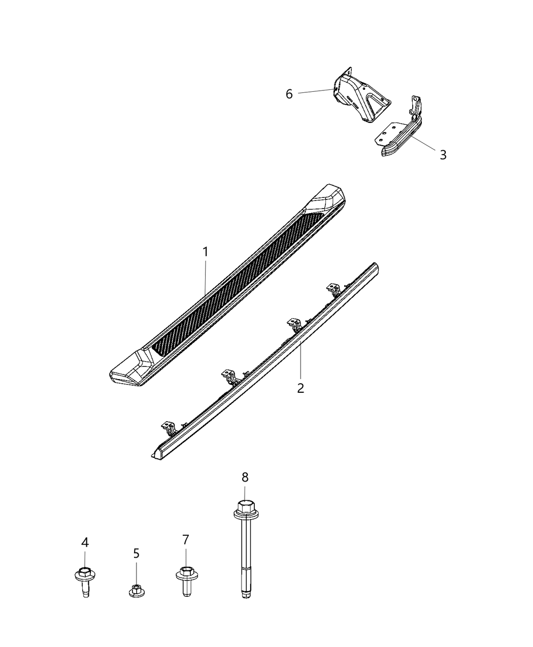 Mopar 68357613AD End Cap Sill
