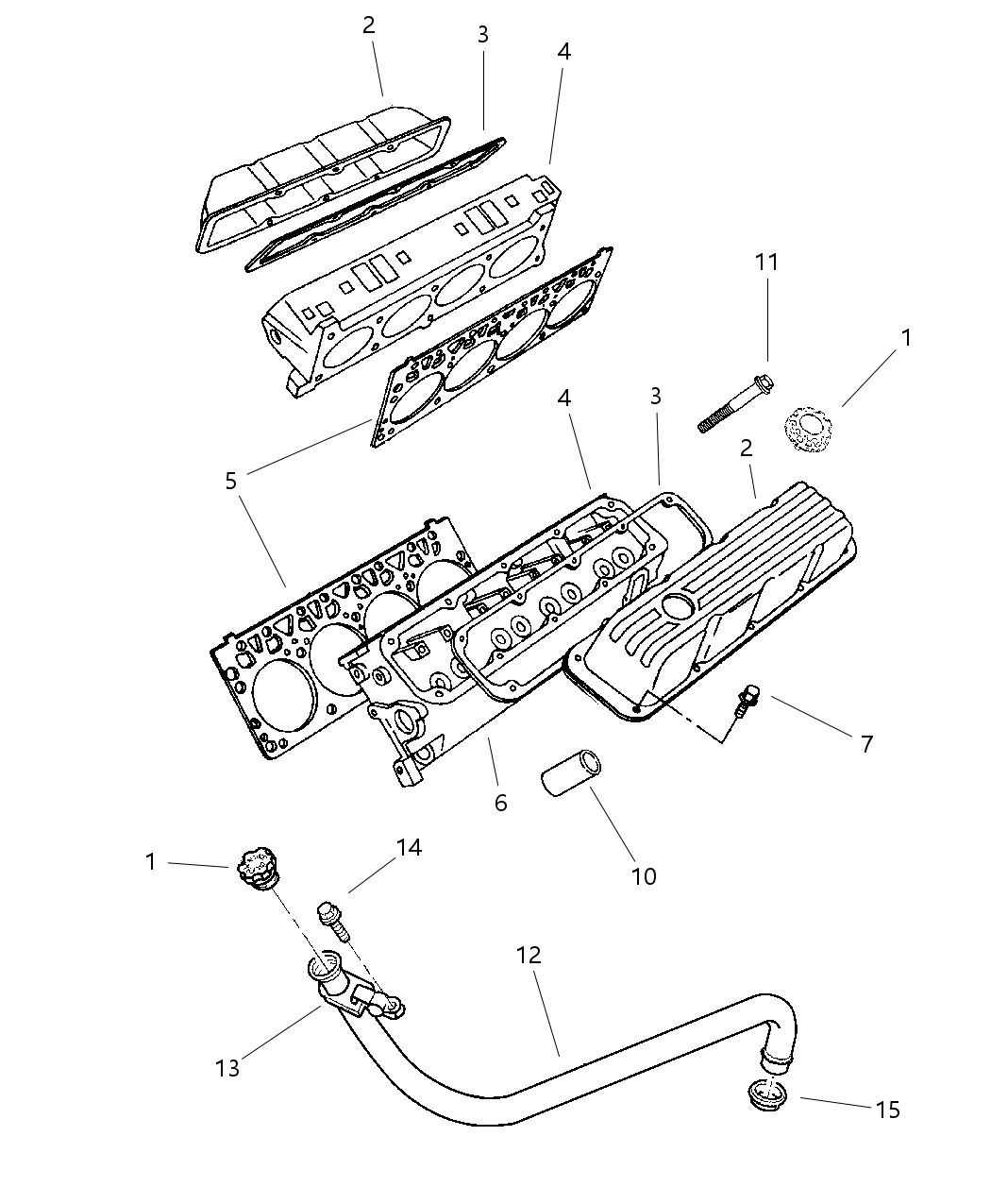Mopar 4897386AE Upper Gasket Set