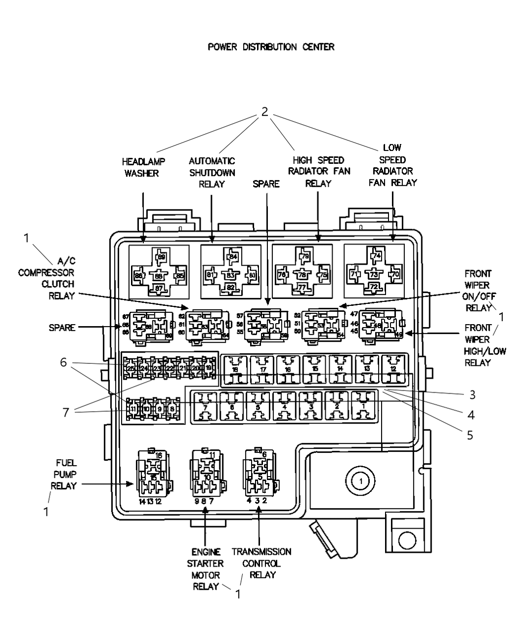 Mopar 4759396AC Cover Power Distribution Center