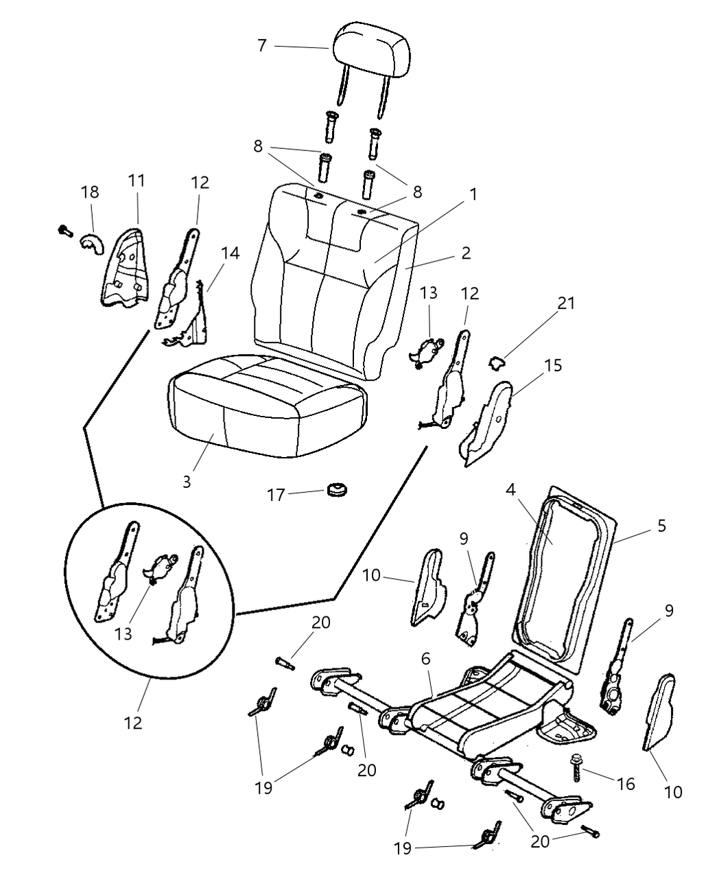 Mopar 5012007AA Anchor Kit Tether - Child Seat