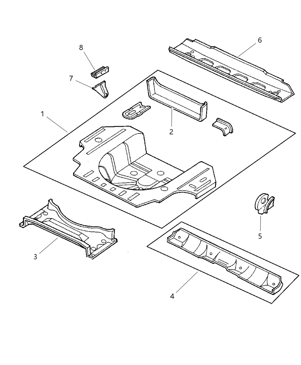 Mopar 6101108 Screw And Washer Hexagon Head M12X1.75X35