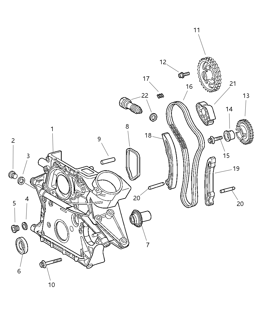 Mopar 5080105AA Ball Internal Parts Of Tensioner