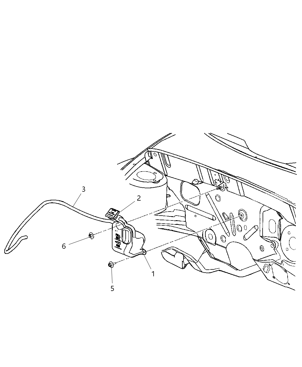 Mopar 5072184AA Hose Coolant Bottle Return