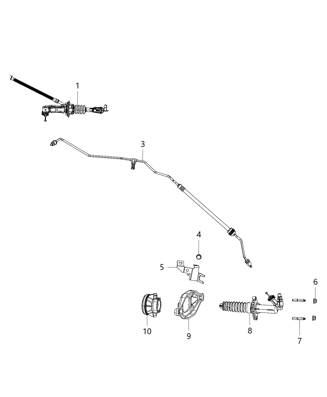 Mopar 68336443AB Bracket Clutch Tube