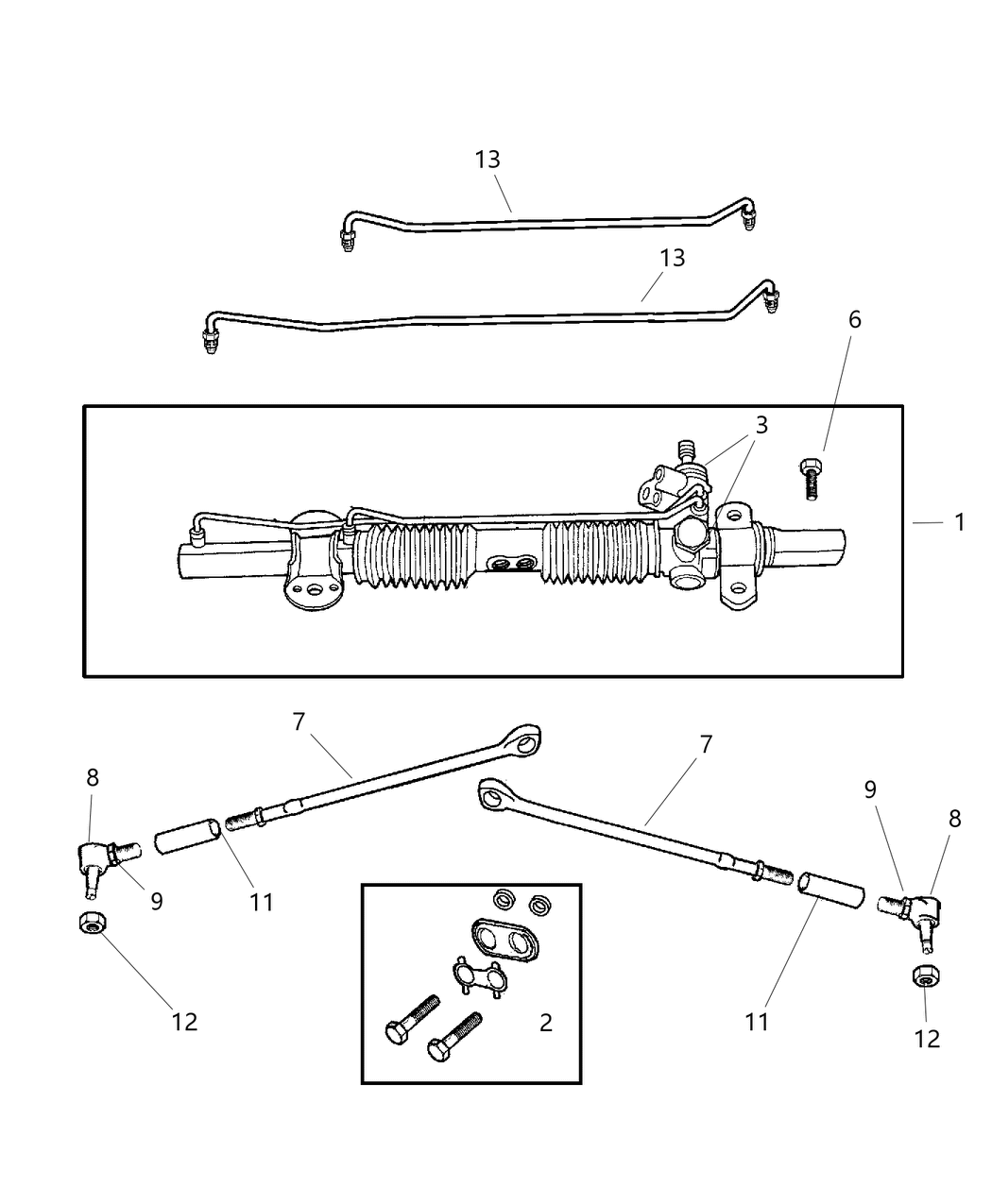 Mopar R0400256 Gear, Rack And Pinion Assembly (See Note)