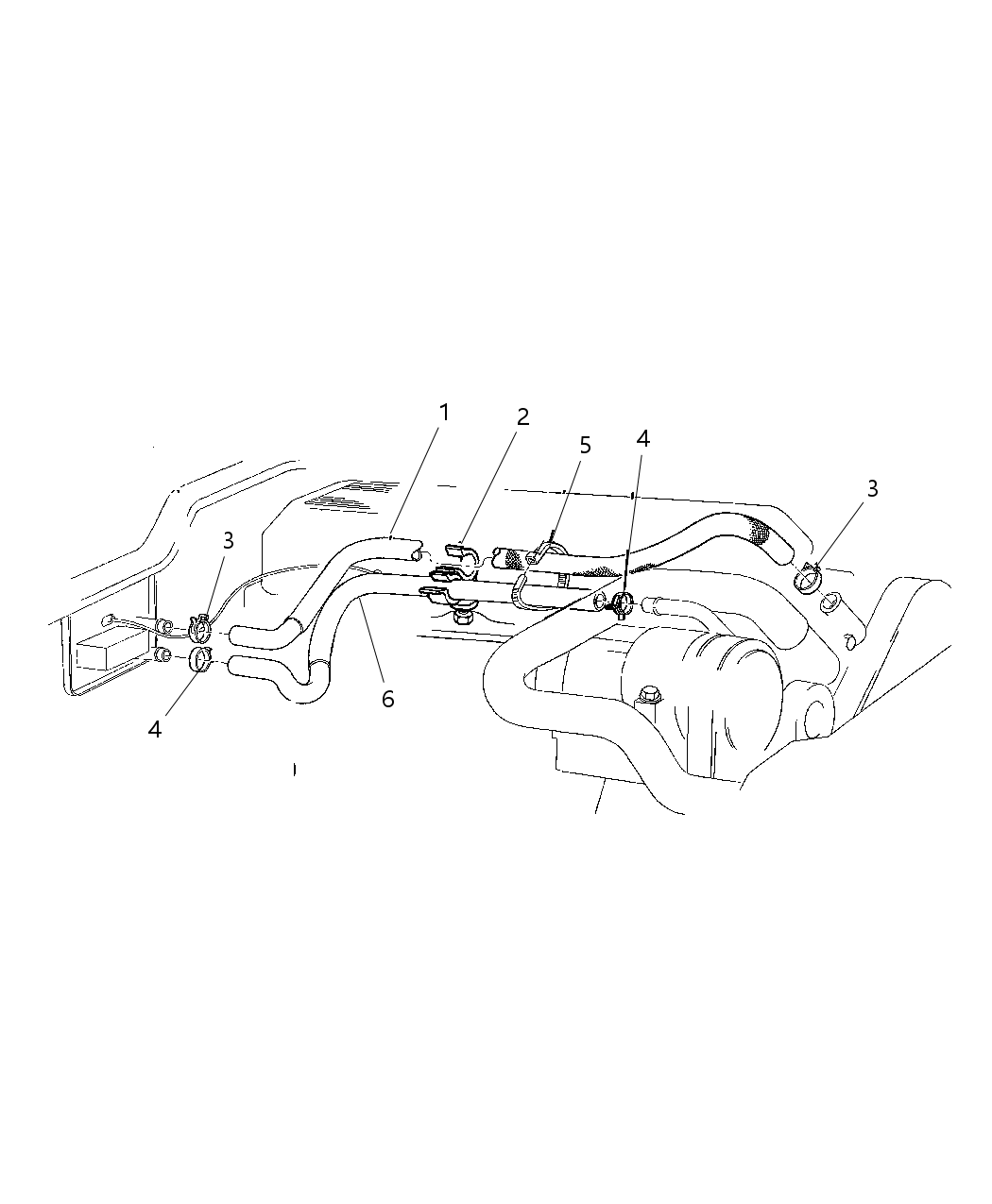 Mopar 55036926AC Hose Heater Return