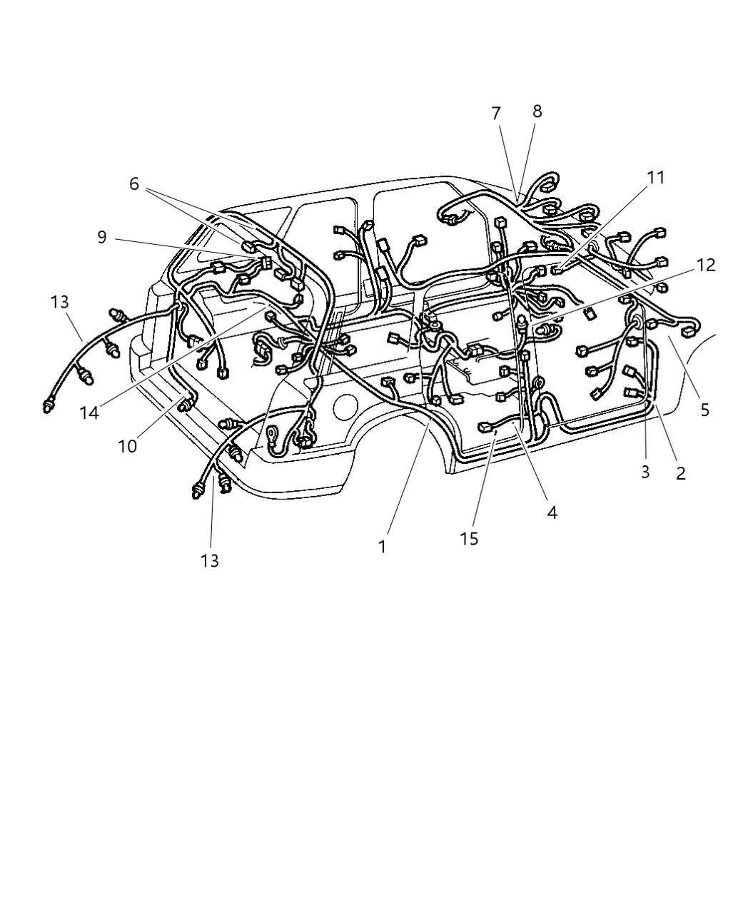 Mopar 56017746 Wiring, Front End Lighting