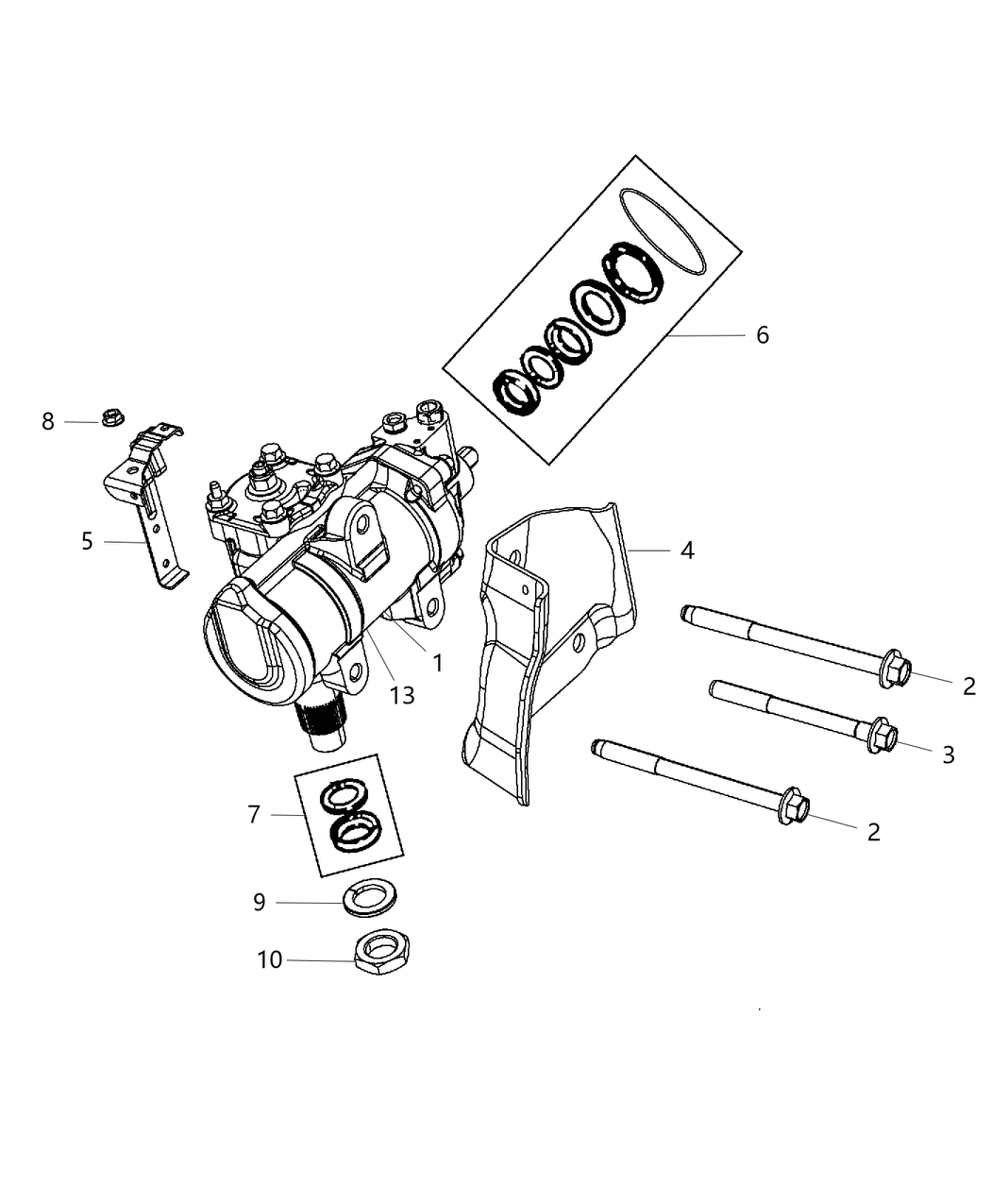 Mopar 68053782AA Housing Kit Bearing And Seal
