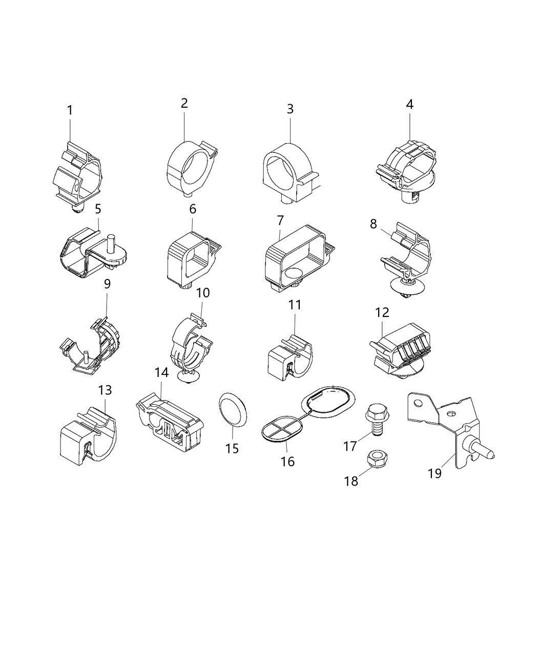 Mopar 68134660AA Bracket Electrical Connectors