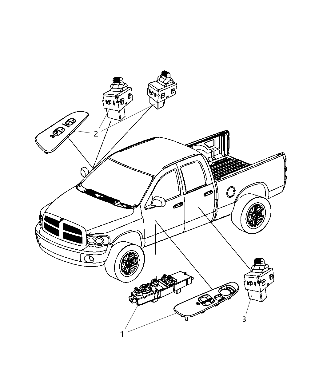 Mopar 4602881AC Switch Window And Door Lock