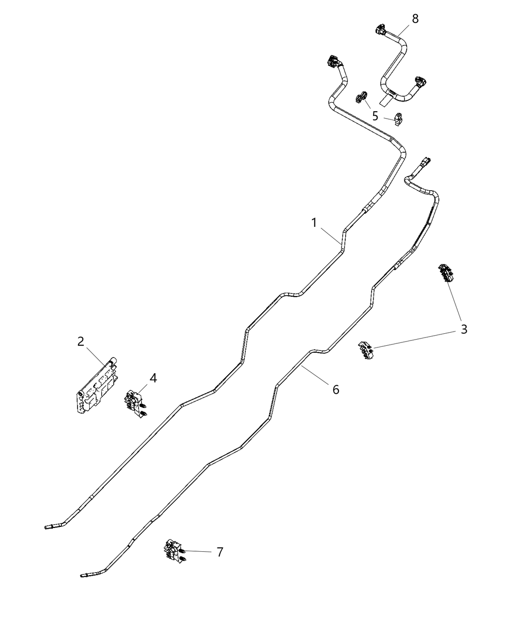 Mopar 57008334AA Tube Fuel Supply
