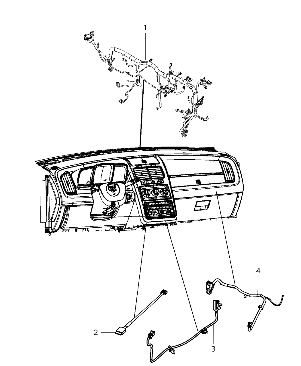 Mopar 68104501AB Wiring Instrument Panel