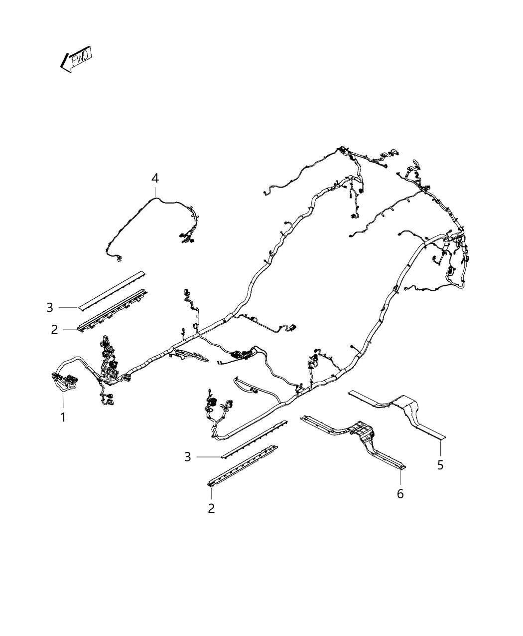 Mopar 68231255AB Wiring Body