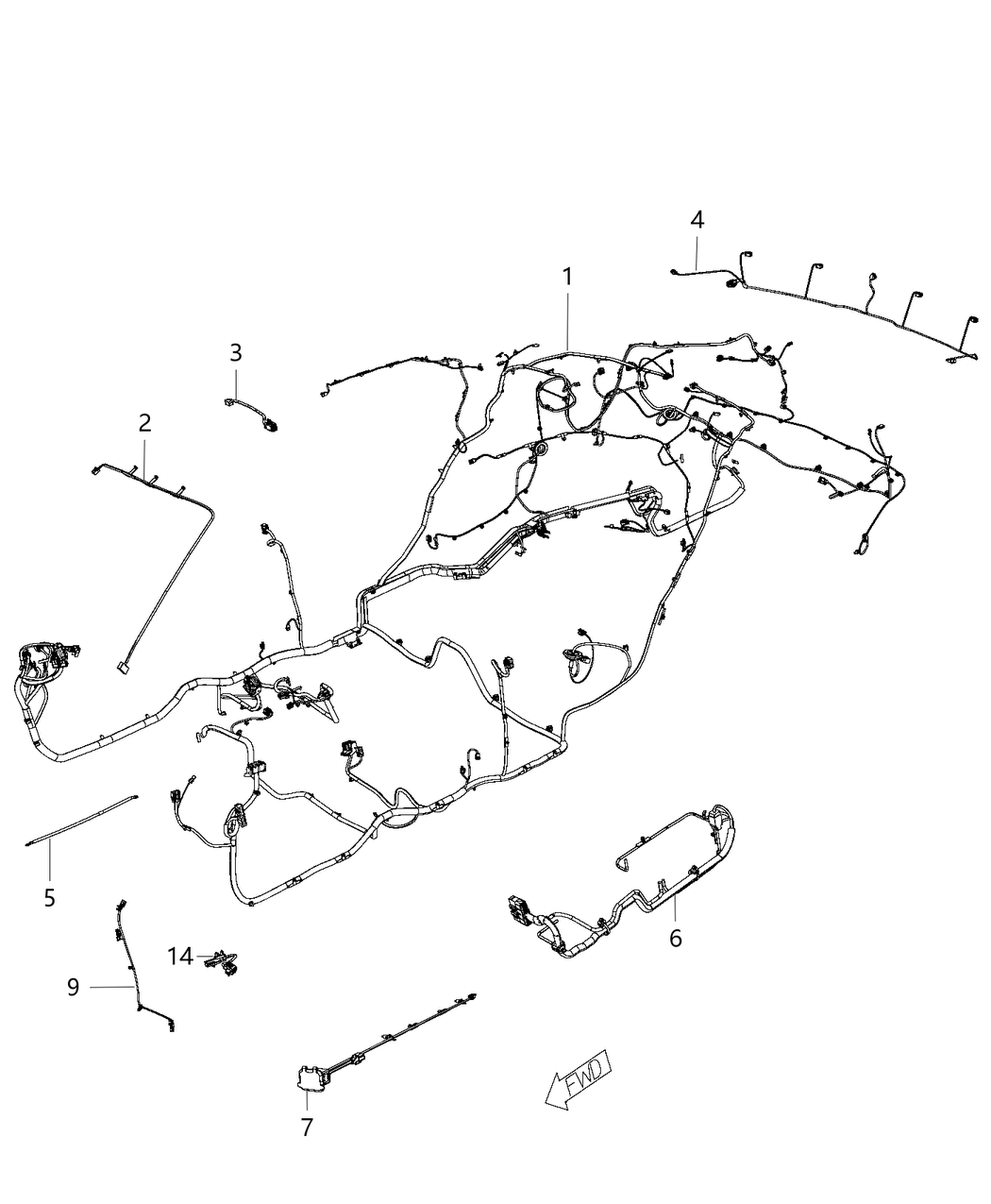 Mopar 68244094AA Wiring Jumper Mirror