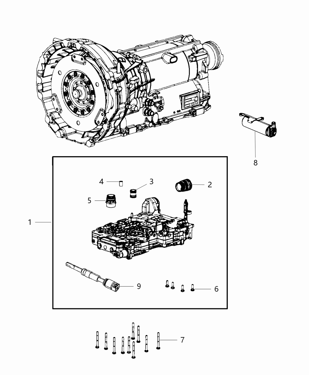 Mopar 68348506AD Valve Body