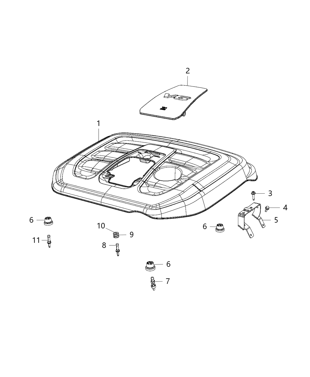 Mopar 5281383AD Cover Engine