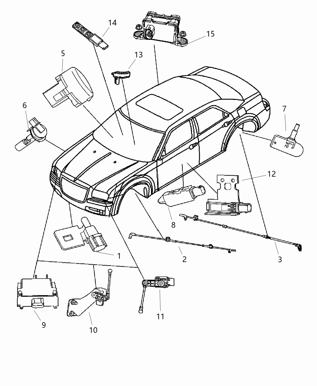 Mopar 4806086AB Sensor Headlamp