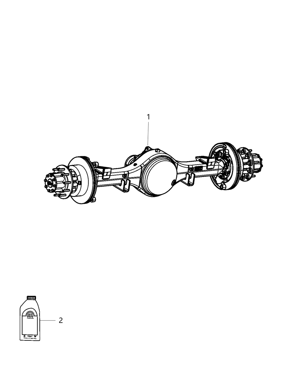 Mopar 68294012AC Axle Assembly Rear Complete
