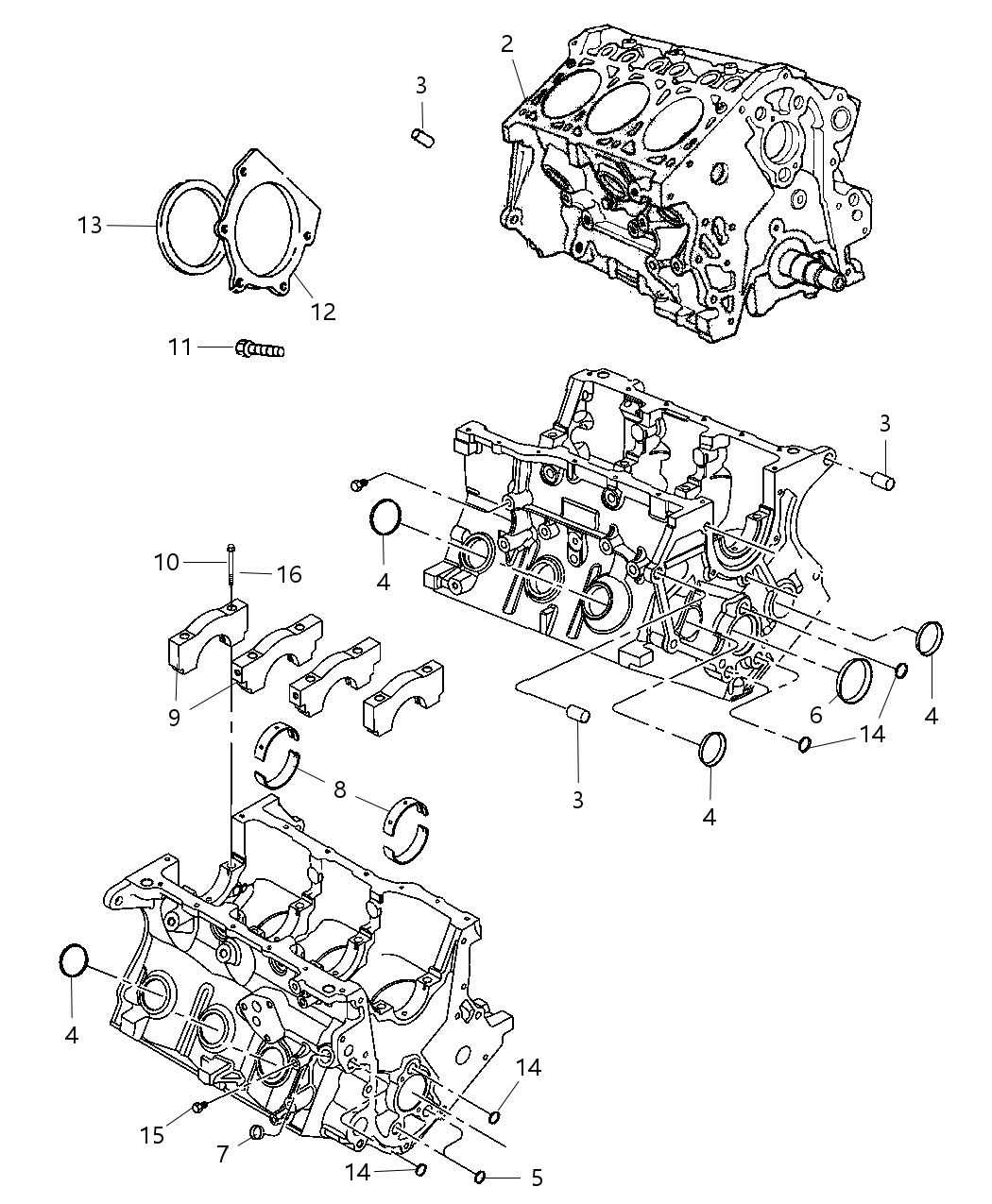 Mopar R8144471AA Engine Long Block