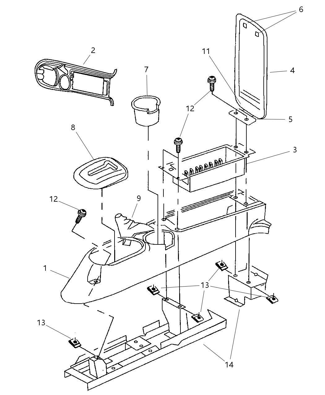 Mopar MT47LAZ Front Console