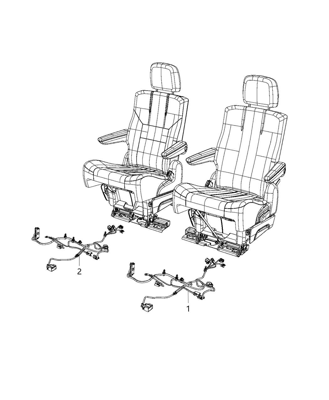 Mopar 68102014AB Wiring Rear Seat