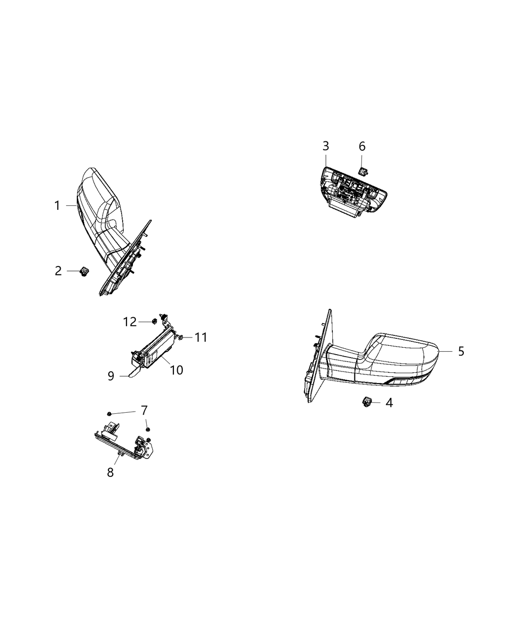 Mopar 68454267AA Camera Forward Facing
