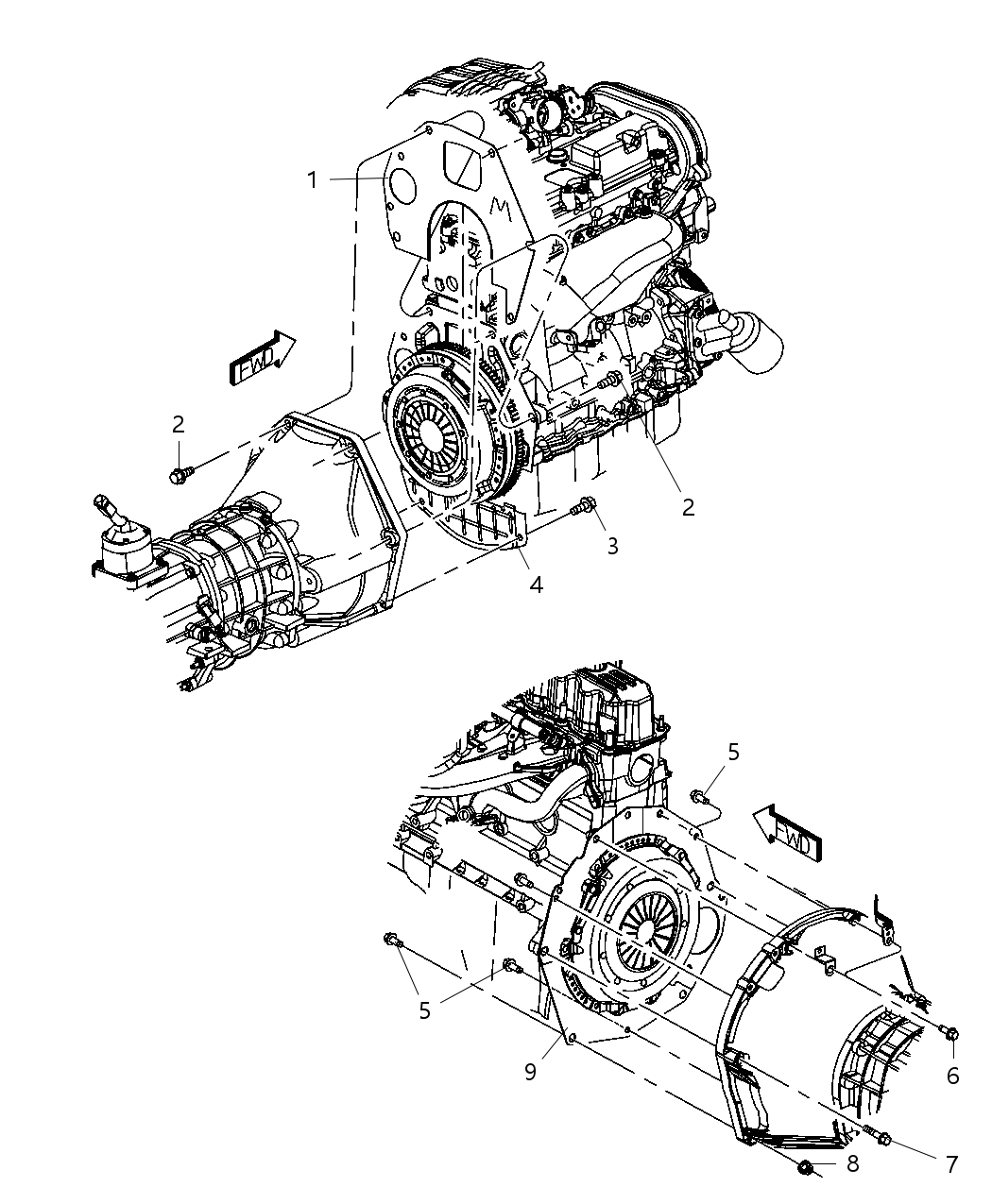 Mopar 53013697AA Spacer Clutch Housing