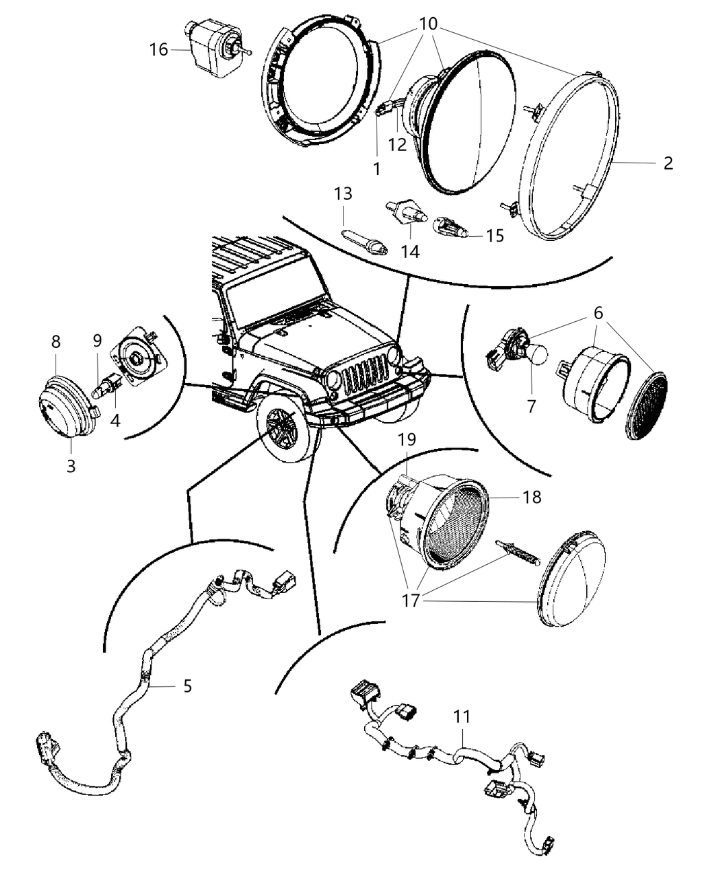 Mopar 68091175AC Wiring Headlamp