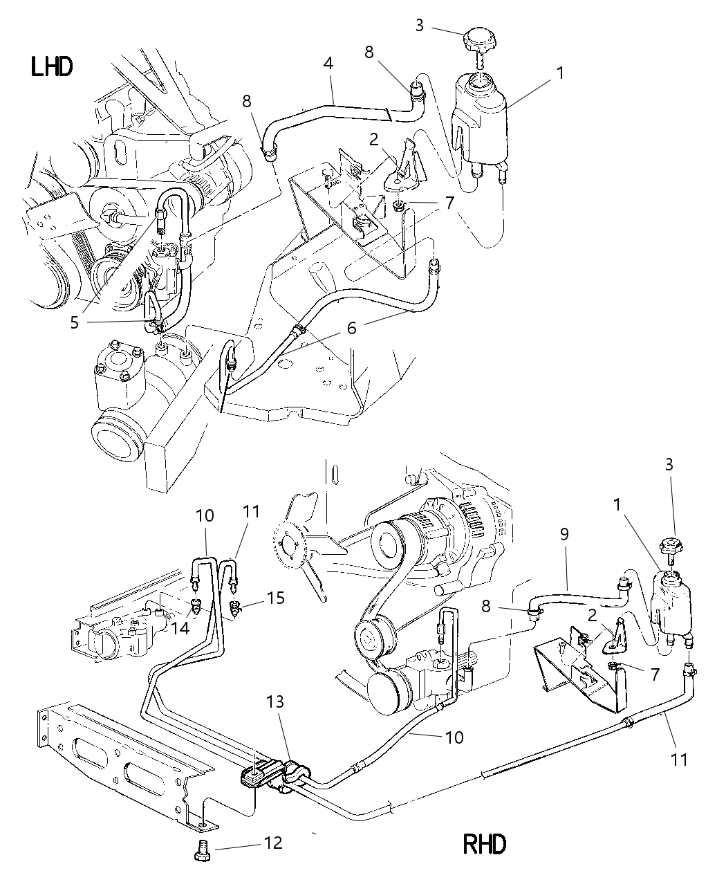 Mopar 52088184 Hose, Return - Reservoir To Gear W/2.5L Engine