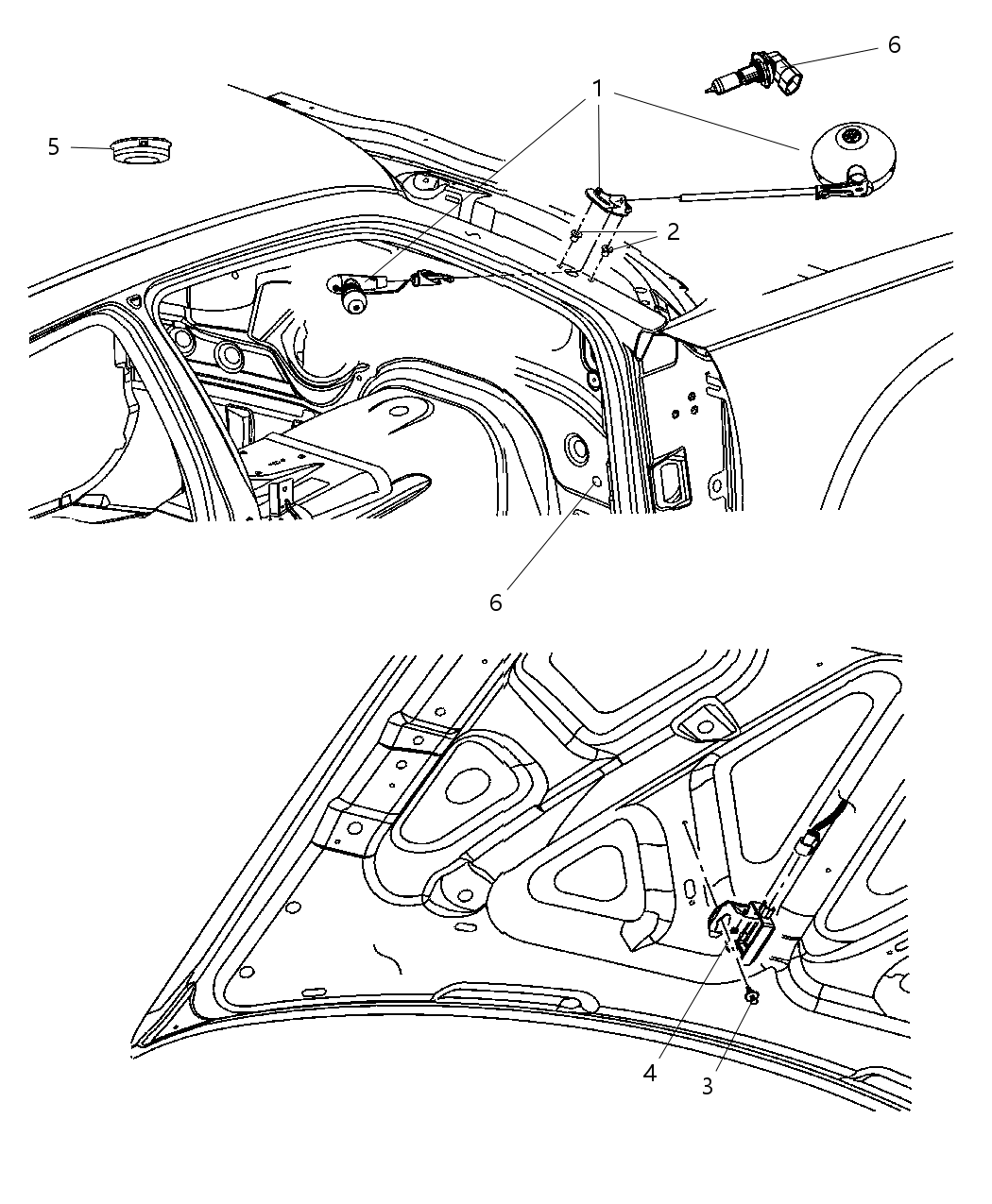 Mopar 4806242AE Spot Lamp A - Pillar Mounted