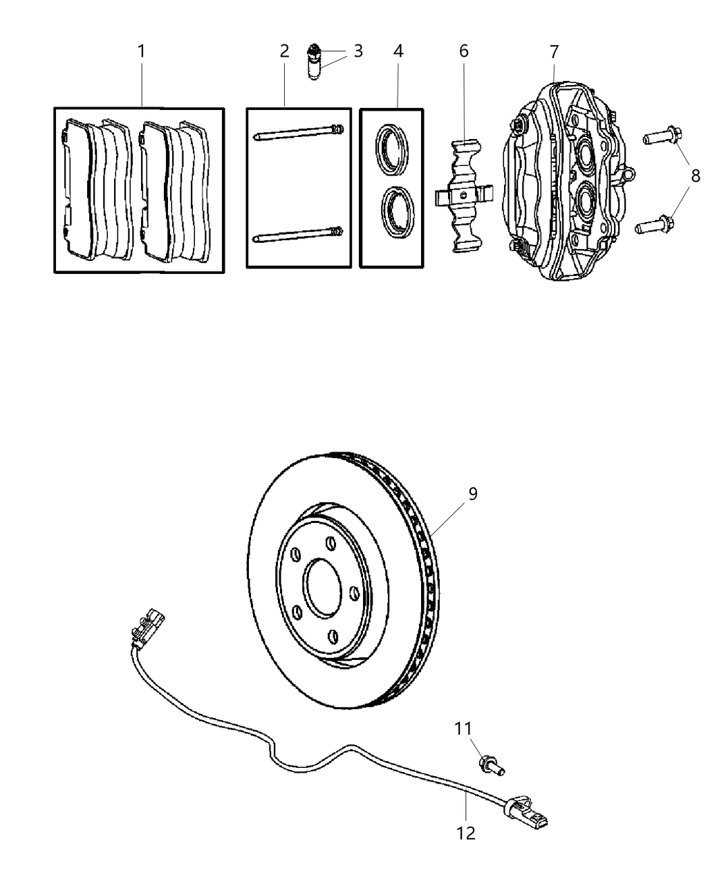 Mopar V5010731AA Rotor Brake Rear