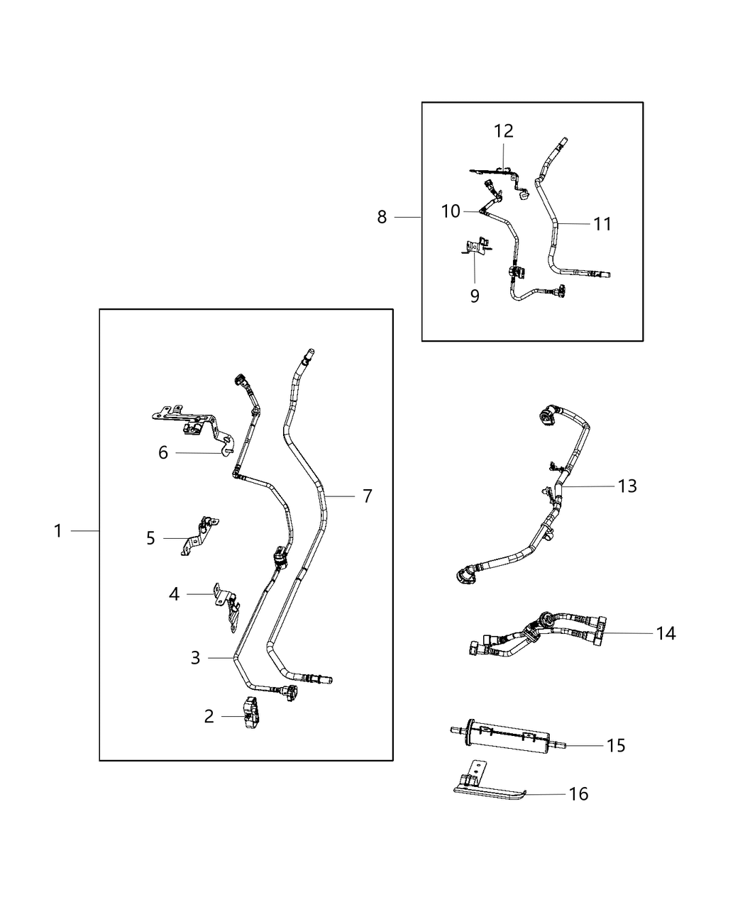 Mopar 52030227AB Bundle Fuel Line