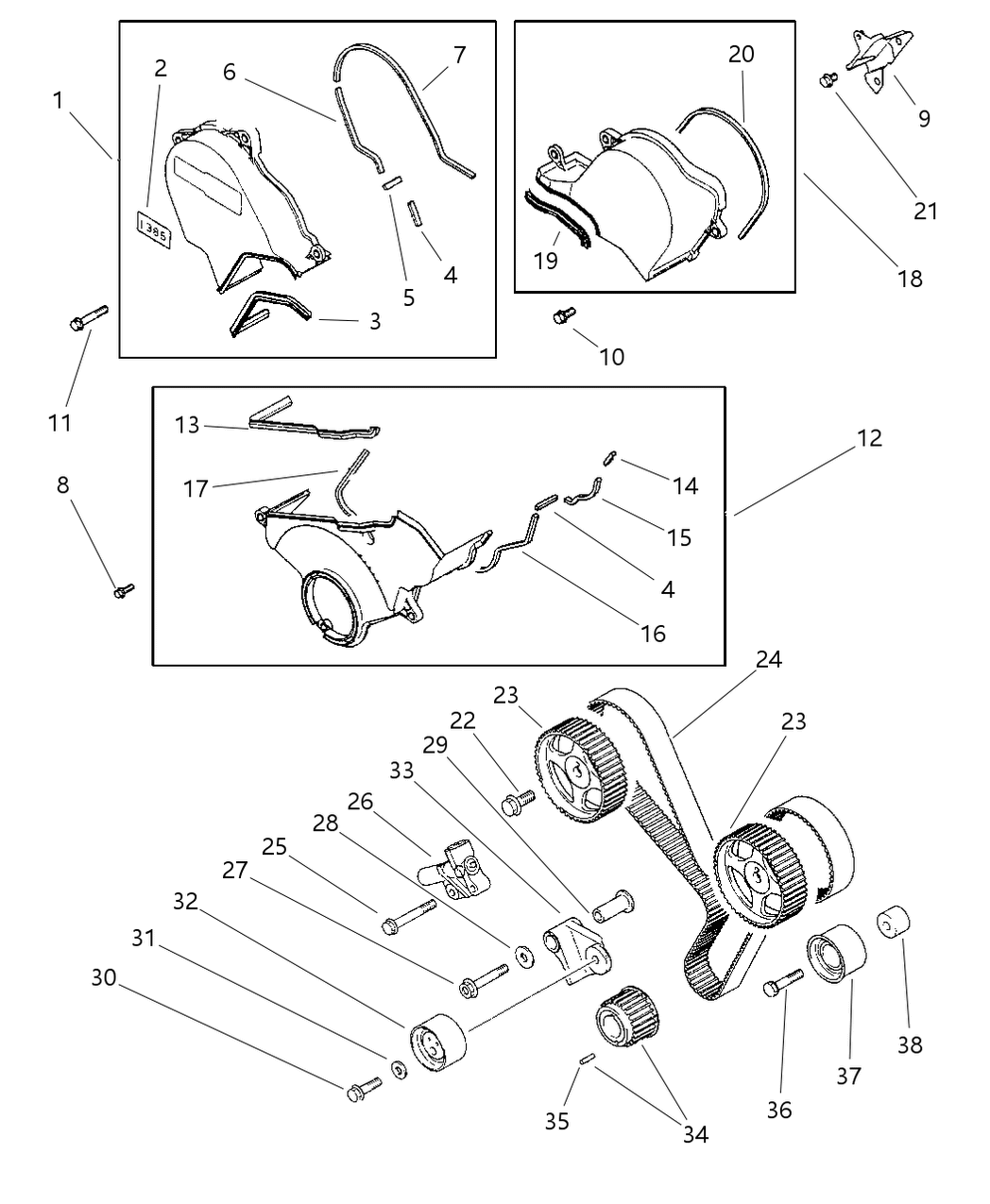 Mopar TBK10259 Belt, Valve Timing