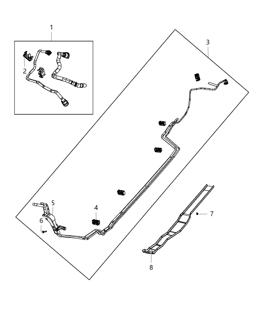 Mopar 68087343AB Shield Fuel Line