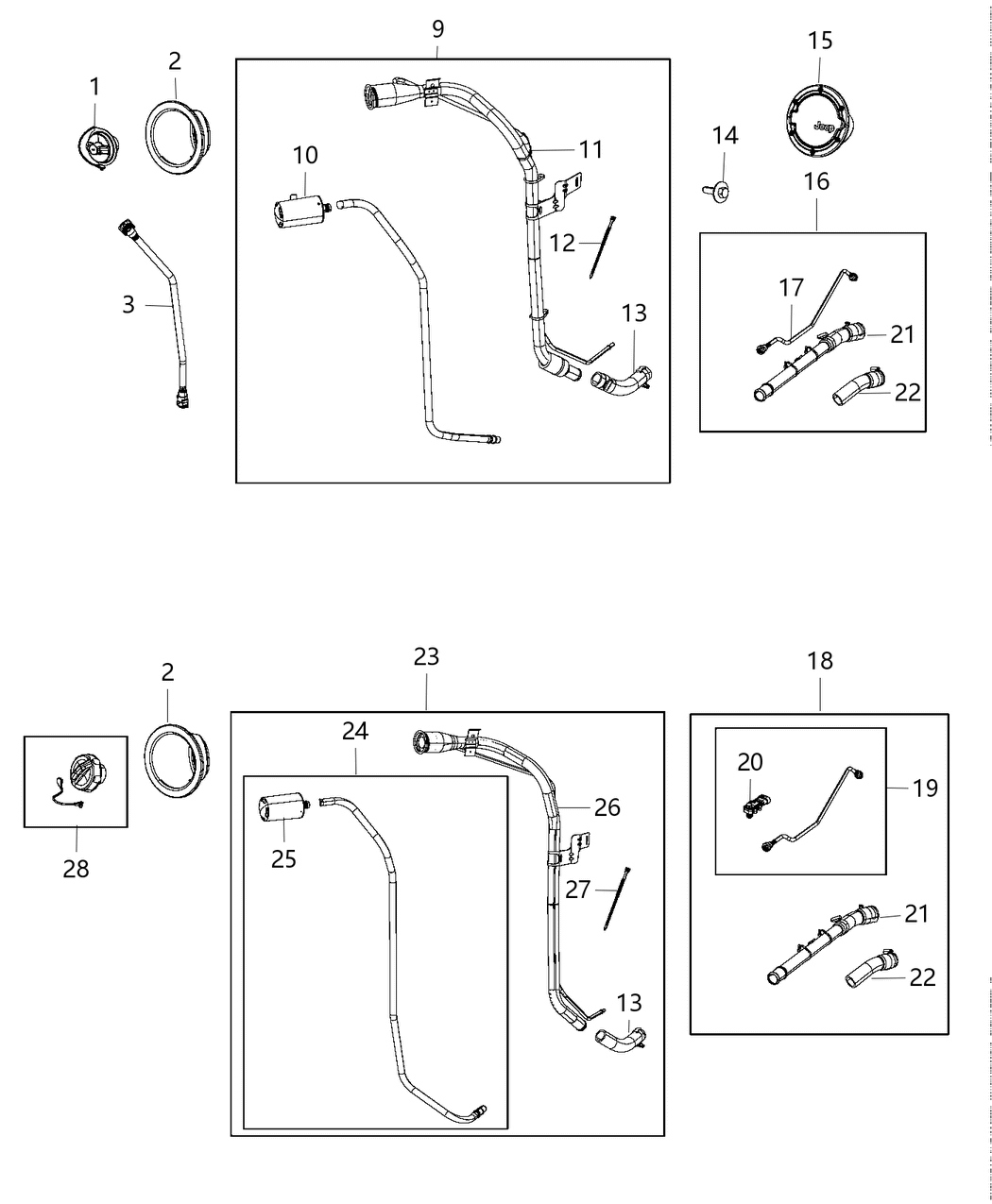Mopar 5147097AG Tube Fuel Recirculation