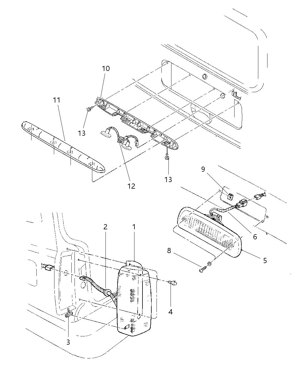 Mopar 55155614AC Lamp High Mounted Stop