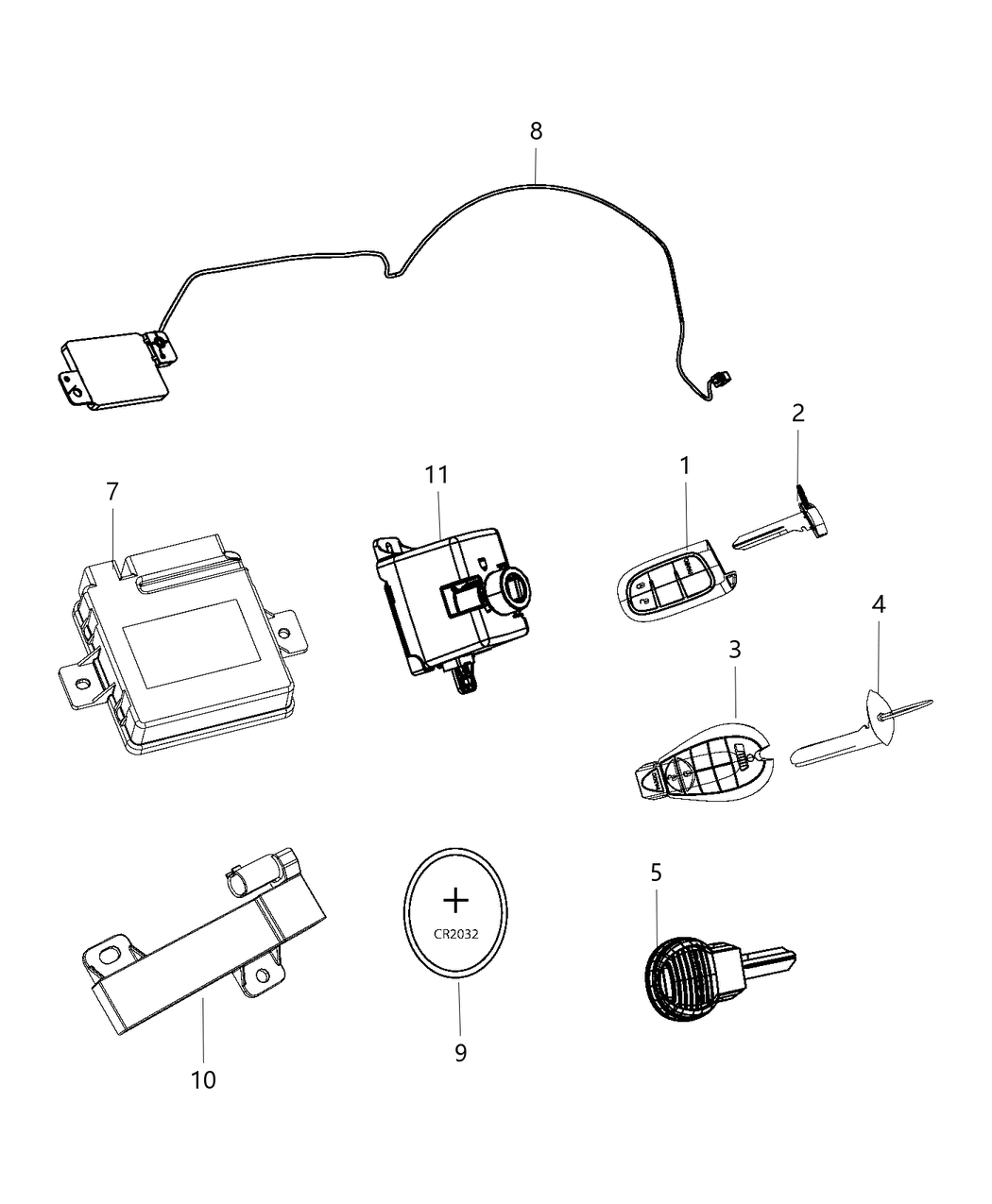 Mopar 68207778AA Receiver Hub