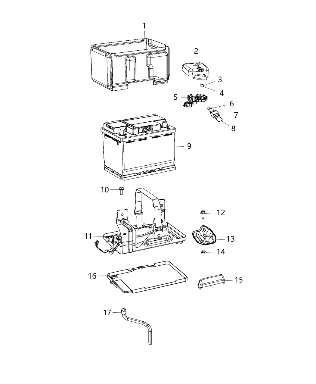 Mopar 6106712AA Nut Hexagon Flange Rest Of World