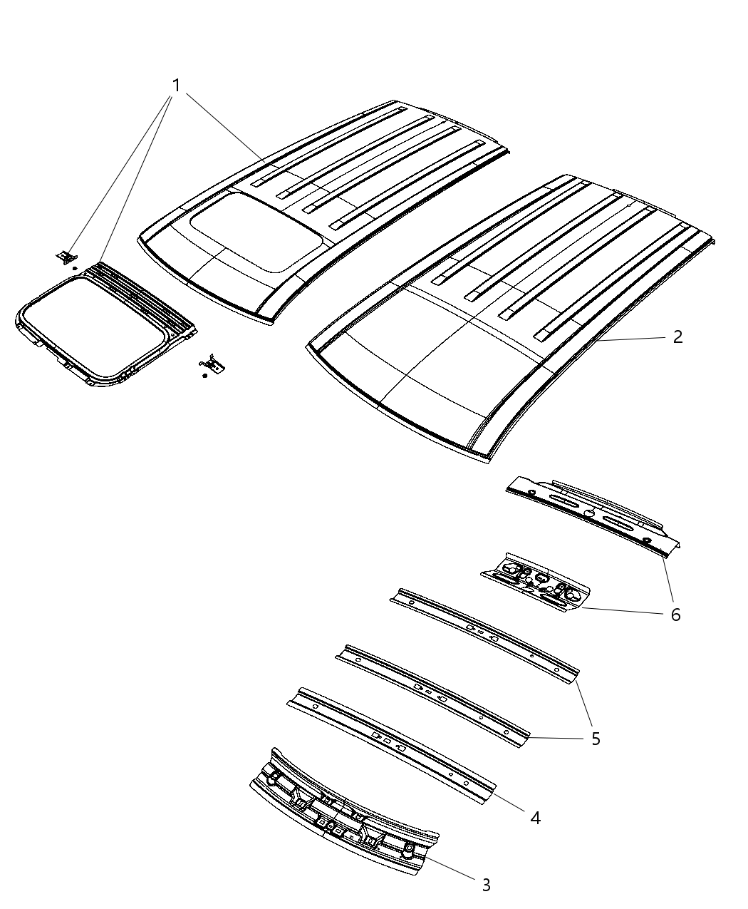 Mopar 68083203AA Seal Header Foam