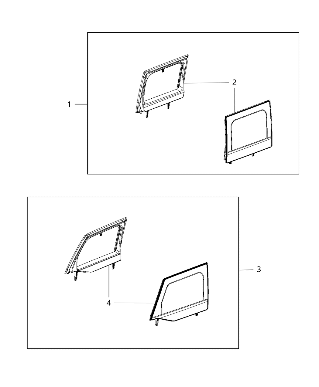 Mopar 82212134 Window Kit Soft Top