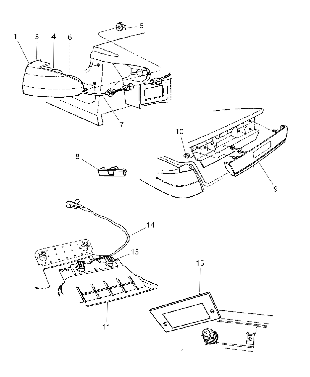 Mopar 4805973AB Lamp Back - Up And Turn Signal