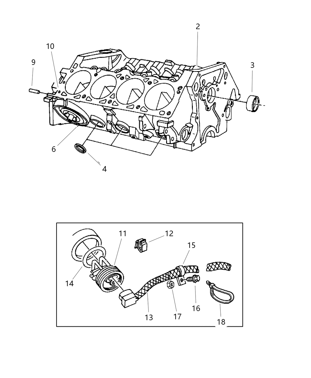 Mopar R2859488 Block Short